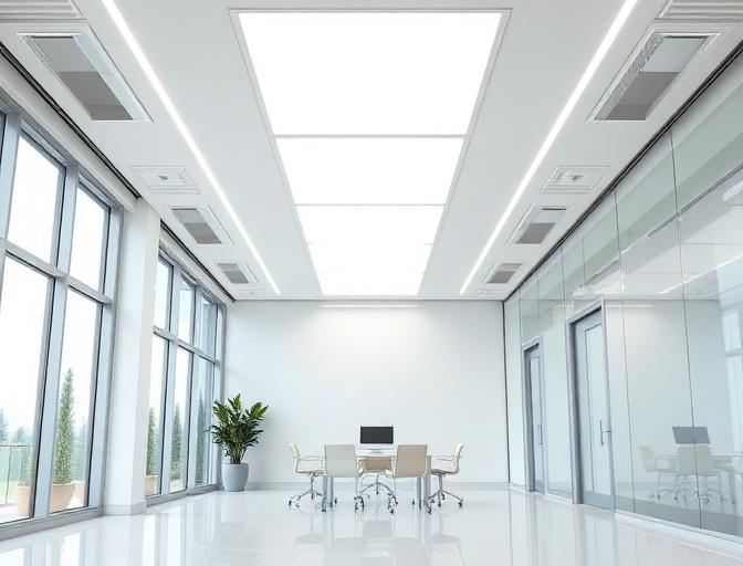 After: Modern LED panels with smart dimming